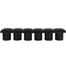  Color_Black -- Meridian Pavilion Boucle Fabric Upholstered 6 pc Modular Bench IMAGE 3