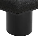  Color_Black -- Meridian Pavilion Boucle Fabric Upholstered 6 pc Modular Bench IMAGE 5