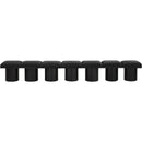  Color_Black -- Meridian Pavilion Boucle Fabric Upholstered 7 pc Modular Bench IMAGE 3