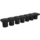  Color_Black -- Meridian Pavilion Boucle Fabric Upholstered 7 pc Modular Bench IMAGE 5