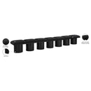 Color_Black -- Meridian Pavilion Boucle Fabric Upholstered 7 pc Modular Bench IMAGE 8