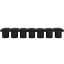  Color_Black -- Meridian Pavilion Boucle Fabric Upholstered 7 pc Modular Bench IMAGE 3