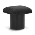 Meridian Pavilion Black Boucle Fabric Bench/Stool IMAGE 1