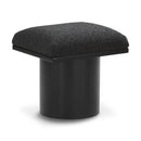 Meridian Pavilion Black Boucle Fabric Bench/Stool IMAGE 1