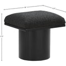  Color_Black -- Meridian Pavilion Boucle Fabric Upholstered Stool IMAGE 7