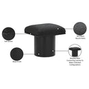  Color_Black -- Meridian Pavilion Boucle Fabric Upholstered Stool IMAGE 8