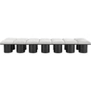 Meridian Pavilion Cream Boucle Fabric Bench IMAGE 3