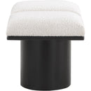  Color_Cream/ Black Finish -- Pavilion Cream Boucle Fabric Upholstered 2 pc Modular Bench IMAGE 4
