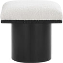 Meridian Pavilion Cream Boucle Fabric Bench/Stool IMAGE 3