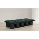  Color_Green/ Black Finish -- Pavilion Green Boucle Fabric Upholstered 10 pc Modular Bench IMAGE 2