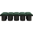  Color_Green/ Black Finish -- Pavilion Green Boucle Fabric Upholstered 10 pc Modular Bench IMAGE 3