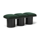  Color_Green/ Black Finish -- Pavilion Green Boucle Fabric Upholstered 3 pc Modular Bench IMAGE 1