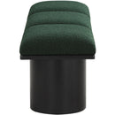  Color_Green/ Black Finish -- Pavilion Green Boucle Fabric Upholstered 3 pc Modular Bench IMAGE 4