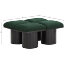  Color_Green/ Black Finish -- Pavilion Green Boucle Fabric Upholstered 4 pc Modular Bench IMAGE 6