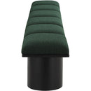 Color_Green/ Black Finish -- Pavilion Green Boucle Fabric Upholstered 6 pc Modular Bench IMAGE 4