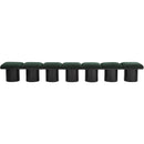  Color_Green/ Black Finish -- Pavilion Green Boucle Fabric Upholstered 7 pc Modular Bench IMAGE 3
