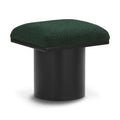  Color_Green/ Black Finish -- Pavilion Green Boucle Fabric Upholstered Stool IMAGE 1