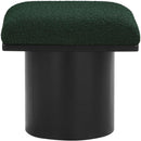 Color_Green/ Black Finish -- Pavilion Green Boucle Fabric Upholstered Stool IMAGE 3