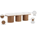  Meridian Pavilion Cream Boucle Fabric Upholstered 3 pc Modular Bench IMAGE 8