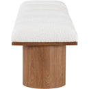  Meridian Pavilion Cream Boucle Fabric Upholstered 5 pc Modular Bench IMAGE 4