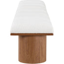  Meridian Pavilion Cream Boucle Fabric Upholstered 7 pc Modular Bench IMAGE 4