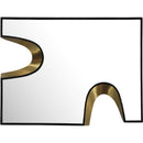  Meridian Soleil Black Gold Accent Mirror IMAGE 3