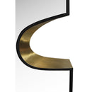  Meridian Soleil Black Gold Accent Mirror IMAGE 5