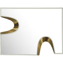  Meridian Soleil Cream Gold Accent Mirror IMAGE 3