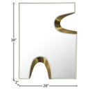  Meridian Soleil Cream Gold Accent Mirror IMAGE 6