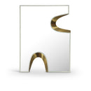  Meridian Soleil Cream Gold Accent Mirror IMAGE 1