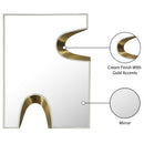  Meridian Soleil Cream Gold Accent Mirror IMAGE 7