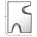  Meridian Soleil Black Silver Accent Mirror IMAGE 6
