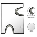  Meridian Soleil Black Silver Accent Mirror IMAGE 7