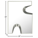  Meridian Soleil Cream Silver Accent Mirror IMAGE 6