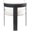  Color_Cream -- Romeo Cream Vegan Leather Upholstered Dining Chair IMAGE 3