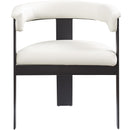  Color_Cream -- Romeo Cream Vegan Leather Upholstered Dining Chair IMAGE 4