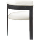  Color_Cream -- Romeo Cream Vegan Leather Upholstered Dining Chair IMAGE 5