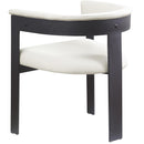  Color_Cream -- Romeo Cream Vegan Leather Upholstered Dining Chair IMAGE 6