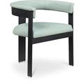  Color_Mint -- Romeo Mint Green Vegan Leather Upholstered Dining Chair IMAGE 1