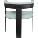  Color_Mint -- Romeo Mint Green Vegan Leather Upholstered Dining Chair IMAGE 3