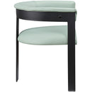  Color_Mint -- Romeo Mint Green Vegan Leather Upholstered Dining Chair IMAGE 5