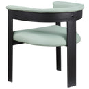  Color_Mint -- Romeo Mint Green Vegan Leather Upholstered Dining Chair IMAGE 6