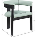  Color_Mint -- Romeo Mint Green Vegan Leather Upholstered Dining Chair IMAGE 8