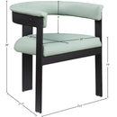 Meridian Romeo Mint Green Vegan Leather Dining Chair IMAGE 8