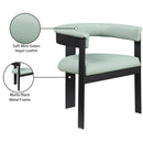  Color_Mint -- Romeo Mint Green Vegan Leather Upholstered Dining Chair IMAGE 9