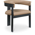  Color_Tan -- Romeo Tan Vegan Leather Upholstered Dining Chair IMAGE 1