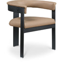  Color_Tan -- Romeo Tan Vegan Leather Upholstered Dining Chair IMAGE 1