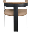  Color_Tan -- Romeo Tan Vegan Leather Upholstered Dining Chair IMAGE 3