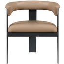 Meridian Romeo Tan Vegan Leather Dining Chair IMAGE 4