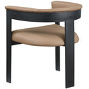 Color_Tan -- Romeo Tan Vegan Leather Upholstered Dining Chair IMAGE 6